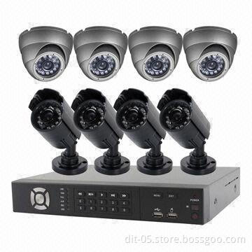8-channel H.264 DVR Kit, 18.3m Cable